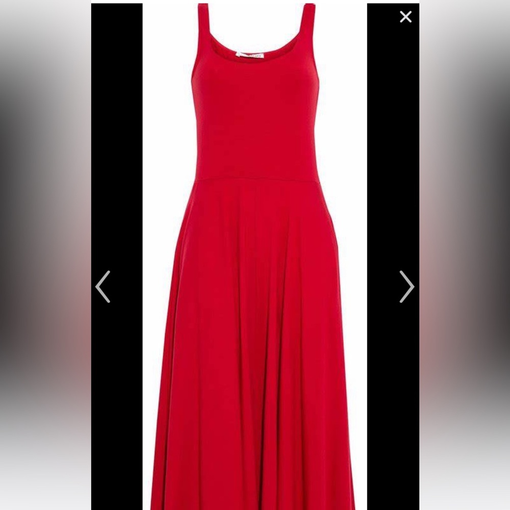 Reformation Red Jersey Cotton Maxi dress